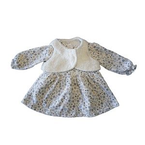 Carter's Girls Winter Dress with Vest size 6 month